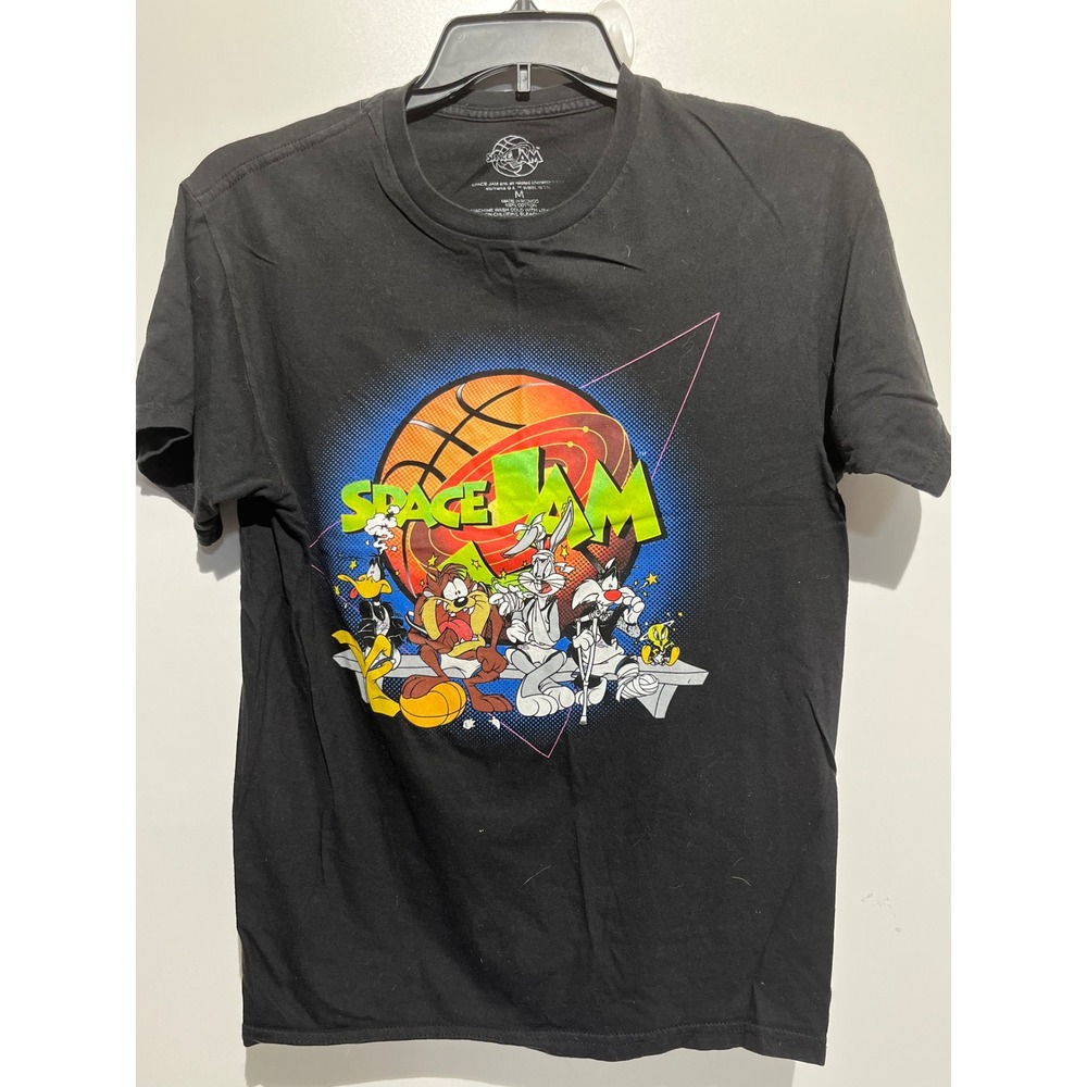 Space Jam Tune Squad‎ Bugs Bunny Graphic T-Shirt Mens Medium Black 2021 WB